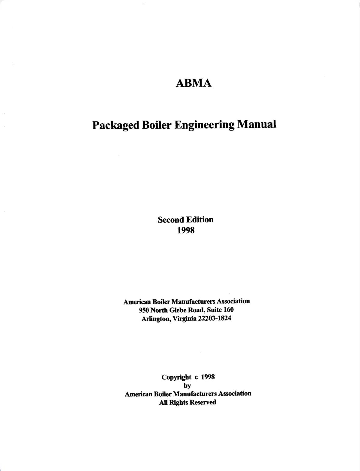 BOILER 100 - Packaged Boiler Engineer Manual